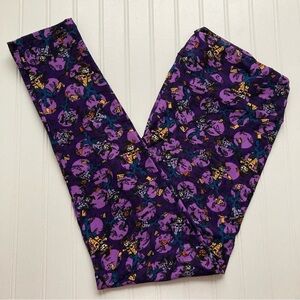 🎃 NWT LuLaRoe TC leggings Halloween purple polka dot scarecrows tall & curvy